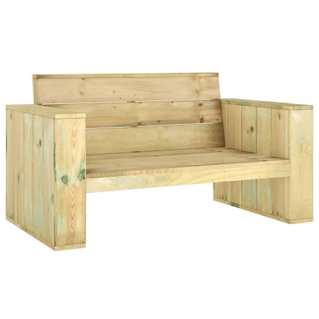 vidaXL Tuinbank 139 cm geïmpregneerd grenenhout afbeelding2 - 1