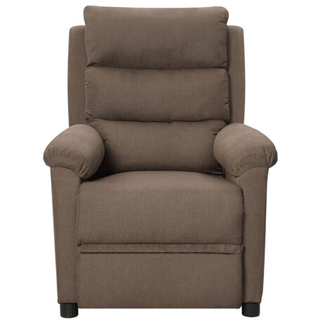 vidaXL Fauteuil verstelbaar stof taupe afbeelding2 - 1