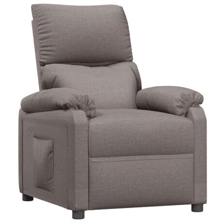 vidaXL Fauteuil verstelbaar stof taupe afbeelding2 - 1
