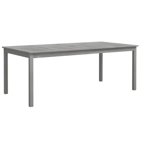 vidaXL Tuintafel 200x100x75 cm massief acaciahout grijs afbeelding2 - 1