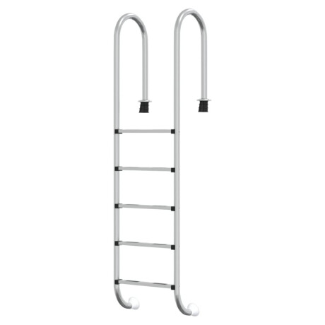 vidaXL Zwembadladder 54x38x211 cm 304 roestvrij staal afbeelding2 - 1