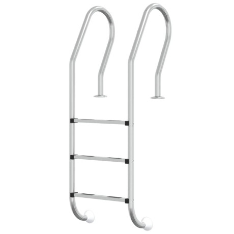 vidaXL Zwembadladder 54x38x158 cm 304 roestvrijstaal afbeelding2 - 1