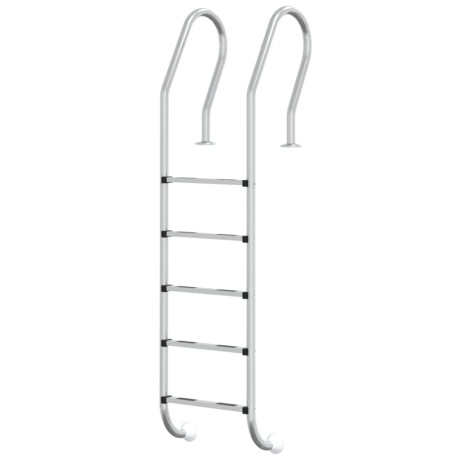 vidaXL Zwembadladder 54x38x211 cm 304 roestvrij staal afbeelding2 - 1