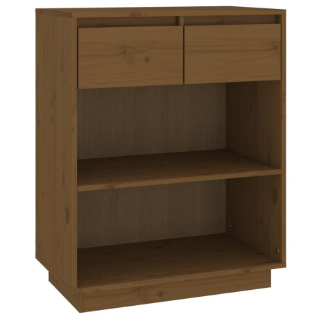 vidaXL Wandkast 60x34x75 cm massief grenenhout honingbruin afbeelding2 - 1