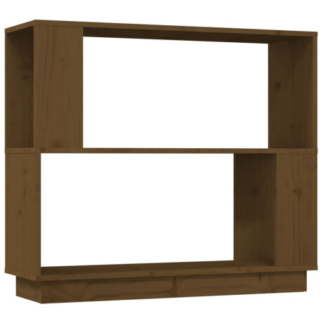 vidaXL Boekenkast/kamerscherm 80x25x70 cm massief hout honingbruin afbeelding2 - 1