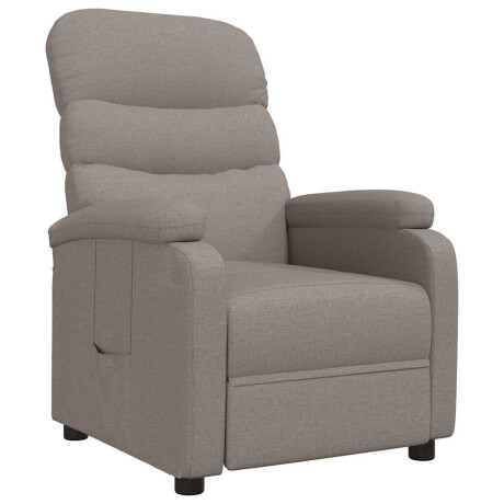vidaXL Fauteuil verstelbaar stof taupe afbeelding2 - 1