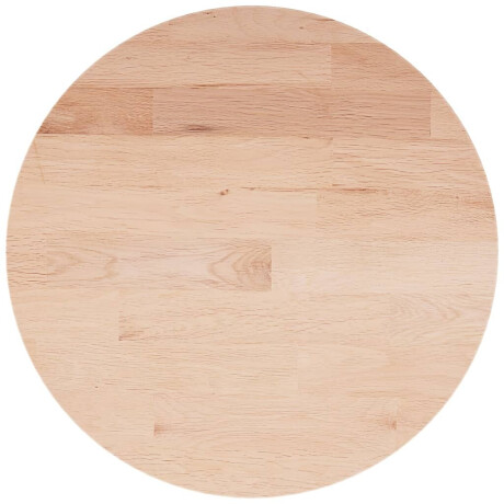 vidaXL Tafelblad rond Ø50x1,5 cm onbehandeld massief eikenhout afbeelding2 - 1