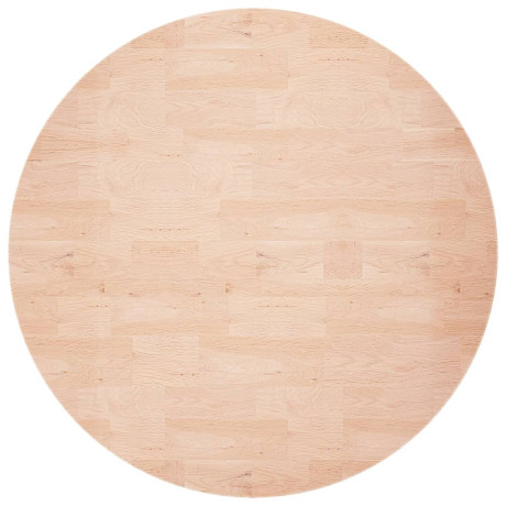 vidaXL Tafelblad rond Ø70x1,5 cm onbehandeld massief eikenhout afbeelding2 - 1
