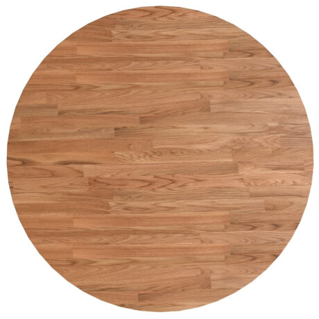 vidaXL Tafelblad rond Ø80x1,5 cm bewerkt massief eikenhout lichtbruin afbeelding2 - 1