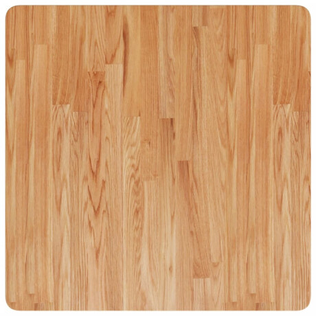 vidaXL Tafelblad vierkant 70x70x4cm massief eiken lichtbruin afbeelding2 - 1