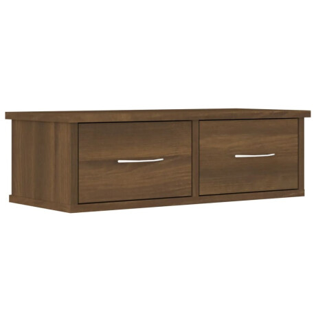 vidaXL Wandkast 60x26x18,5 cm bewerkt hout bruin eikenkleur afbeelding2 - 1