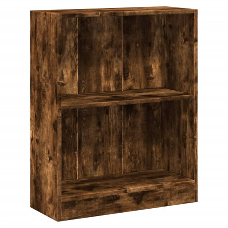 vidaXL Boekenkast 60x24x76 cm bewerkt hout gerookt eikenkleurig afbeelding2 - 1