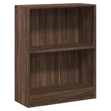 vidaXL Boekenkast 60x24x76 cm bewerkt hout bruin eikenkleur afbeelding2 - 1