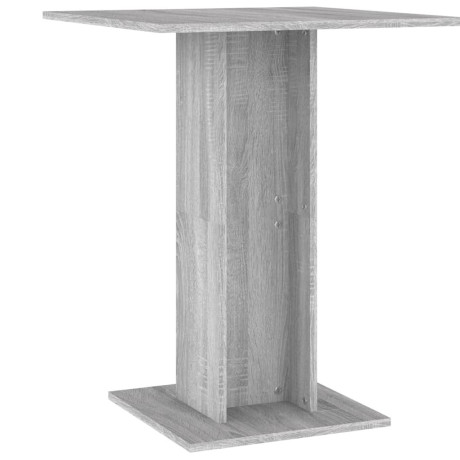vidaXL Bistrotafel 60x60x75 cm bewerkt hout grijs sonoma eikenkleurig afbeelding2 - 1