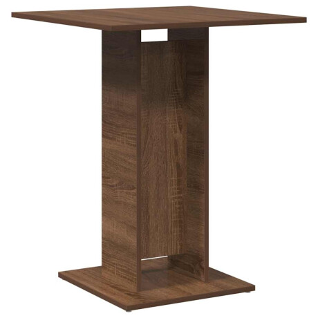 vidaXL Bistrotafel 60x60x75 cm bewerkt hout bruin eikenkleur afbeelding2 - 1