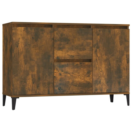 vidaXL Dressoir 102x35x70 cm bewerkt hout gerookt eikenkleurig afbeelding2 - 1