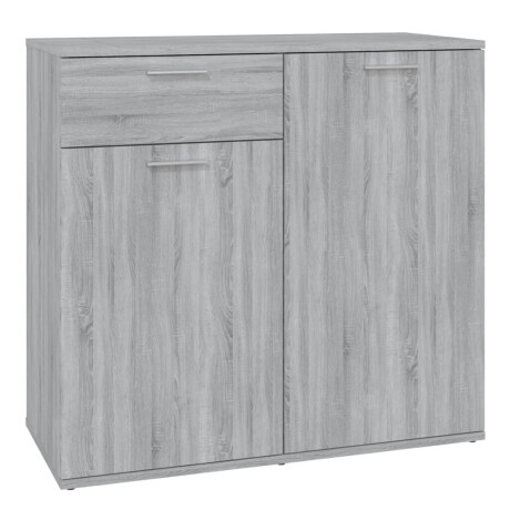 vidaXL Dressoir 80x36x75 cm bewerkt hout grijs sonoma eikenkleurig afbeelding2 - 1