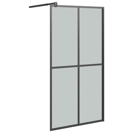 vidaXL Inloopdouchescherm 100x195 cm donker gehard glas afbeelding2 - 1