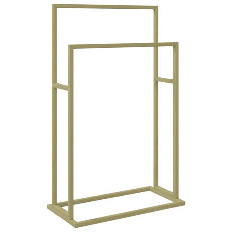 vidaXL Handdoekenrek vrijstaand 48x24x78,5 cm ijzer goudkleurig afbeelding2 - 1
