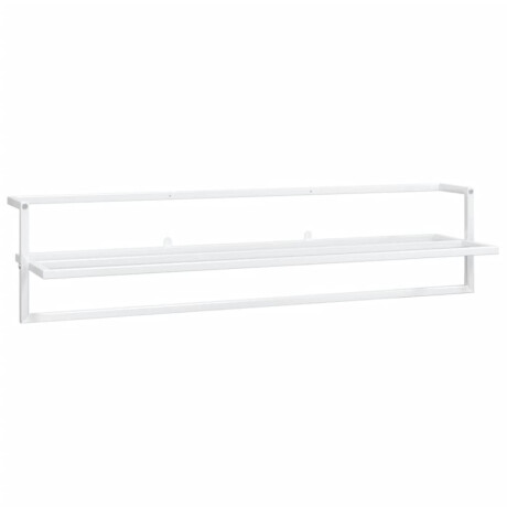 vidaXL Handdoekenrek 95x25x22 cm ijzer wit afbeelding2 - 1