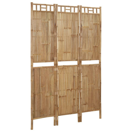 vidaXL Kamerscherm met 3 panelen 120x180 cm bamboe afbeelding2 - 1