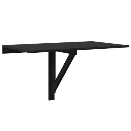 vidaXL Wandtafel inklapbaar 100x60x56 cm bewerkt hout zwart afbeelding2 - 1