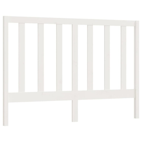 vidaXL Hoofdbord 146x4x100 cm massief grenenhout wit afbeelding2 - 1
