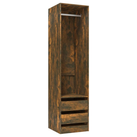 vidaXL Kledingkast met lades 50x50x200 cm bewerkt hout gerookt eiken afbeelding2 - 1