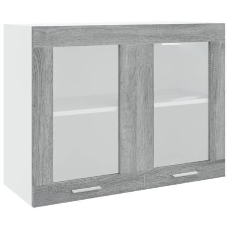 vidaXL Hangkast Lyon 80x31x60 cm bewerkt hout grijs sonoma eikenkleurig afbeelding2 - 1