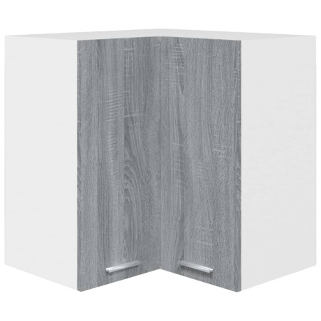 vidaXL Hanghoekkast Lyon 57x57x60 cm bewerkt hout grijs sonoma eikenkleurig afbeelding2 - 1