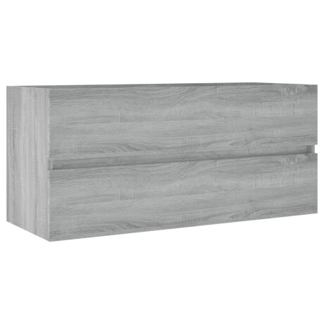 vidaXL Wastafelkast 100x38,5x45 cm bewerkt hout grijs sonoma eiken afbeelding2 - 1
