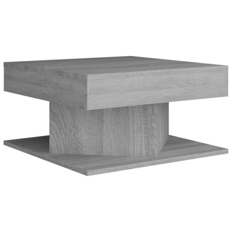 vidaXL Salontafel 57x57x30 cm bewerkt hout grijs sonoma eikenkleurig afbeelding2 - 1