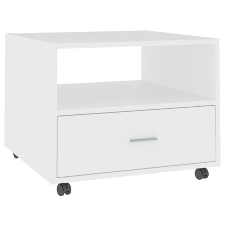 vidaXL Salontafel 55x55x40 cm bewerkt hout wit afbeelding2 - 1