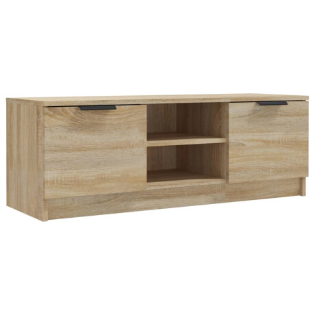vidaXL Tv-meubel 102x35x36,5 cm bewerkt hout sonoma eikenkleurig afbeelding2 - 1