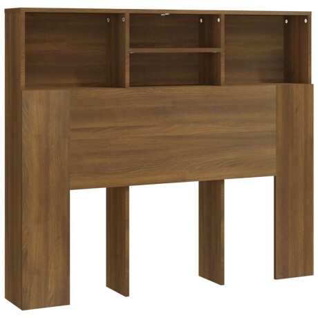 vidaXL Hoofdbordkast 120x19x103,5 cm bruin eikenkleur afbeelding2 - 1