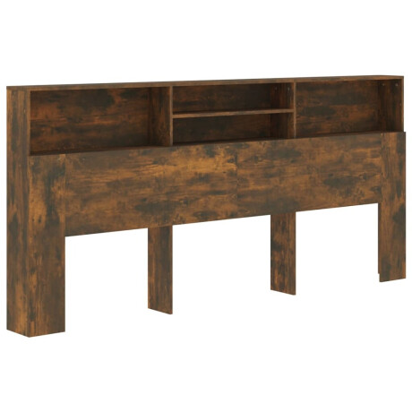 vidaXL Hoofdbordkast 220x19x103,5 cm gerookt eikenkleurig afbeelding2 - 1