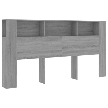 vidaXL Hoofdbordkast 200x18,5x104,5 cm grijs sonoma eikenkleurig afbeelding2 - 1