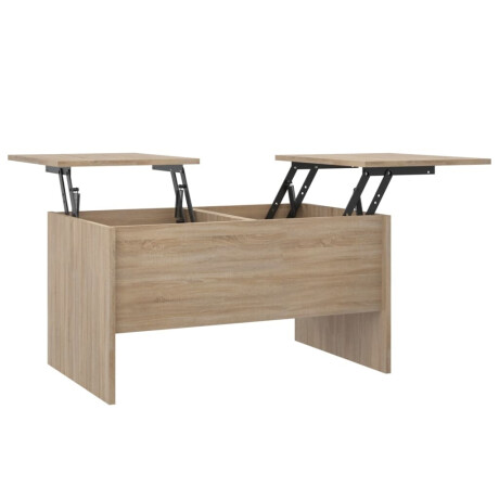 vidaXL Salontafel 80x50x42,5 cm bewerkt hout sonoma eikenkleurig afbeelding2 - 1