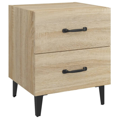 vidaXL Nachtkastje 40x35x47,5 cm sonoma eikenkleurig afbeelding2 - 1