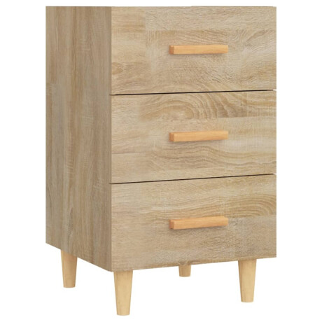 vidaXL Nachtkastje 40x40x66 cm bewerkt hout sonoma eikenkleurig afbeelding2 - 1
