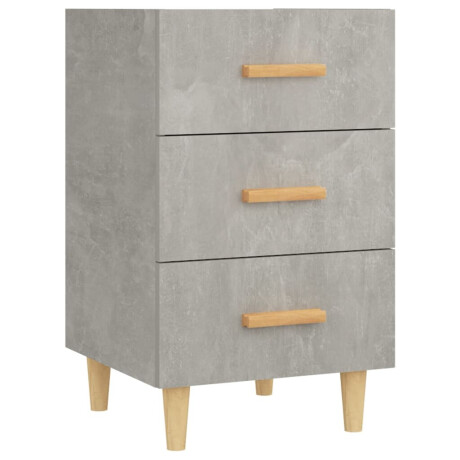 vidaXL Nachtkastje 40x40x66 cm bewerkt hout betongrijs afbeelding2 - 1