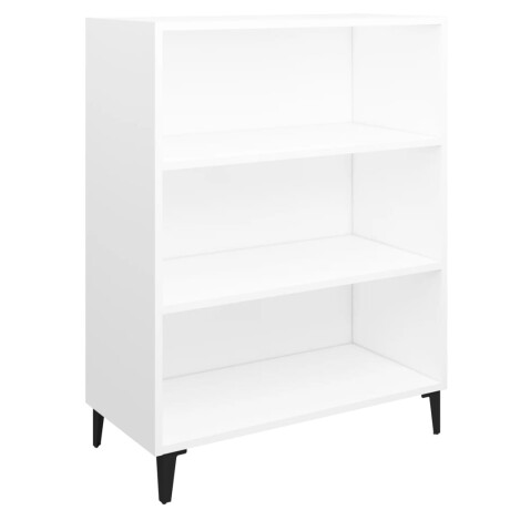 vidaXL Dressoir 69,5x32,5x90 cm bewerkt hout wit afbeelding2 - 1