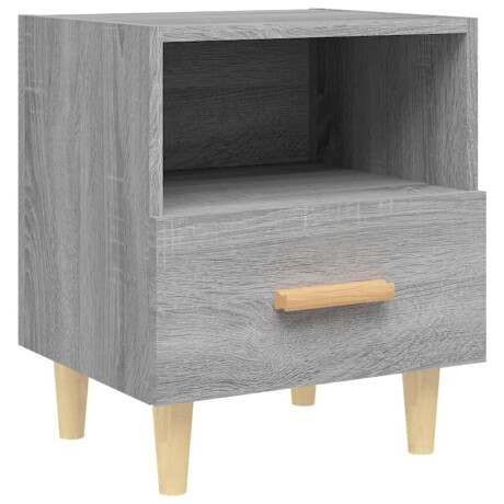 vidaXL Nachtkastje 40x35x47 cm grijs sonoma eikenkleurig afbeelding2 - 1