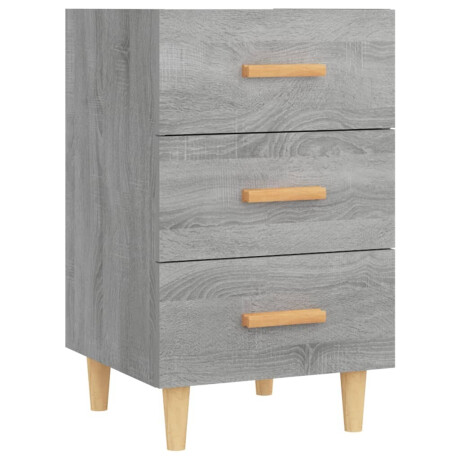 vidaXL Nachtkastje 40x40x66 cm bewerkt hout grijs sonoma eikenkleurig afbeelding2 - 1