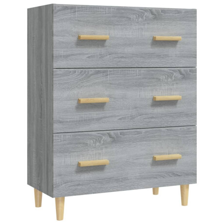 vidaXL Dressoir 70x34x90 cm bewerkt hout grijs sonoma eikenkleurig afbeelding2 - 1