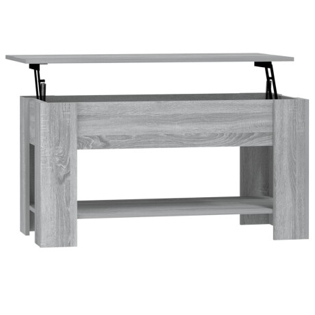 vidaXL Salontafel 101x49x52 cm bewerkt hout grijs sonoma eikenkleurig afbeelding2 - 1