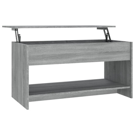 vidaXL Salontafel 102x50x52,5 cm bewerkt hout grijs sonoma eikenkleur afbeelding2 - 1