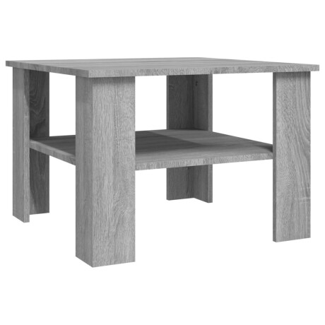 vidaXL Salontafel 60x60x42 cm bewerkt hout grijs sonoma eiken afbeelding2 - 1