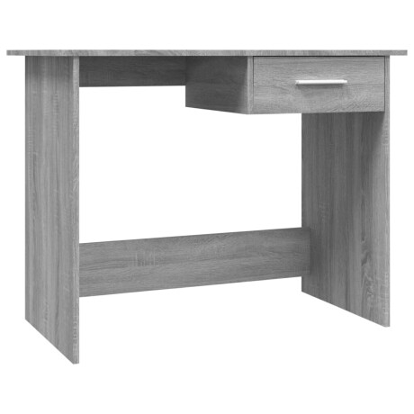vidaXL Bureau 100x50x76 cm bewerkt hout grijs sonoma eikenkleurig afbeelding2 - 1