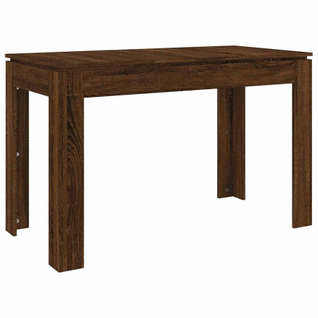 vidaXL Eettafel 120x60x76 cm bewerkt hout bruin eikenkleur afbeelding2 - 1